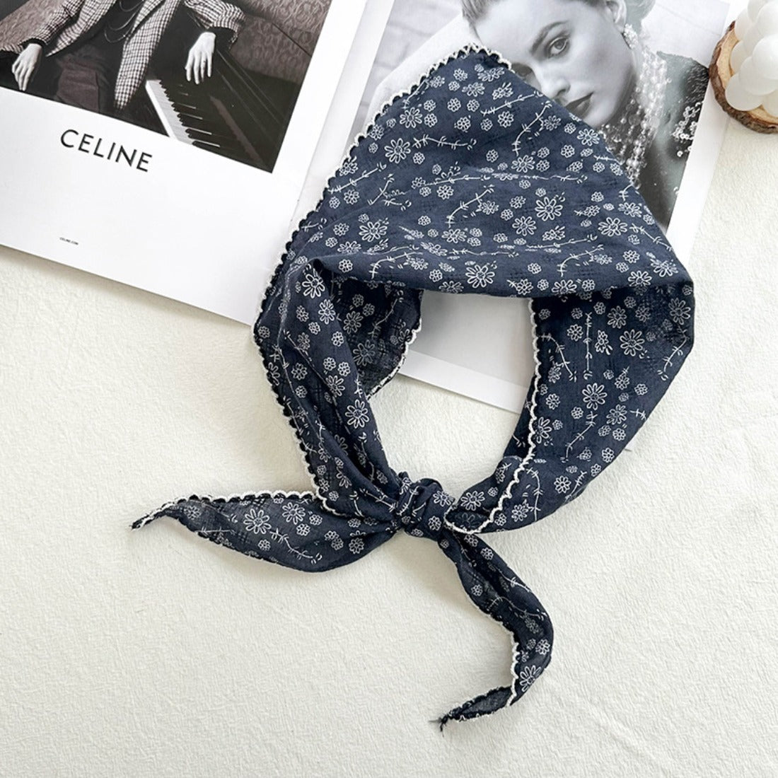 Scarvii - Sweet Style Scarf with Artistic Floral Print