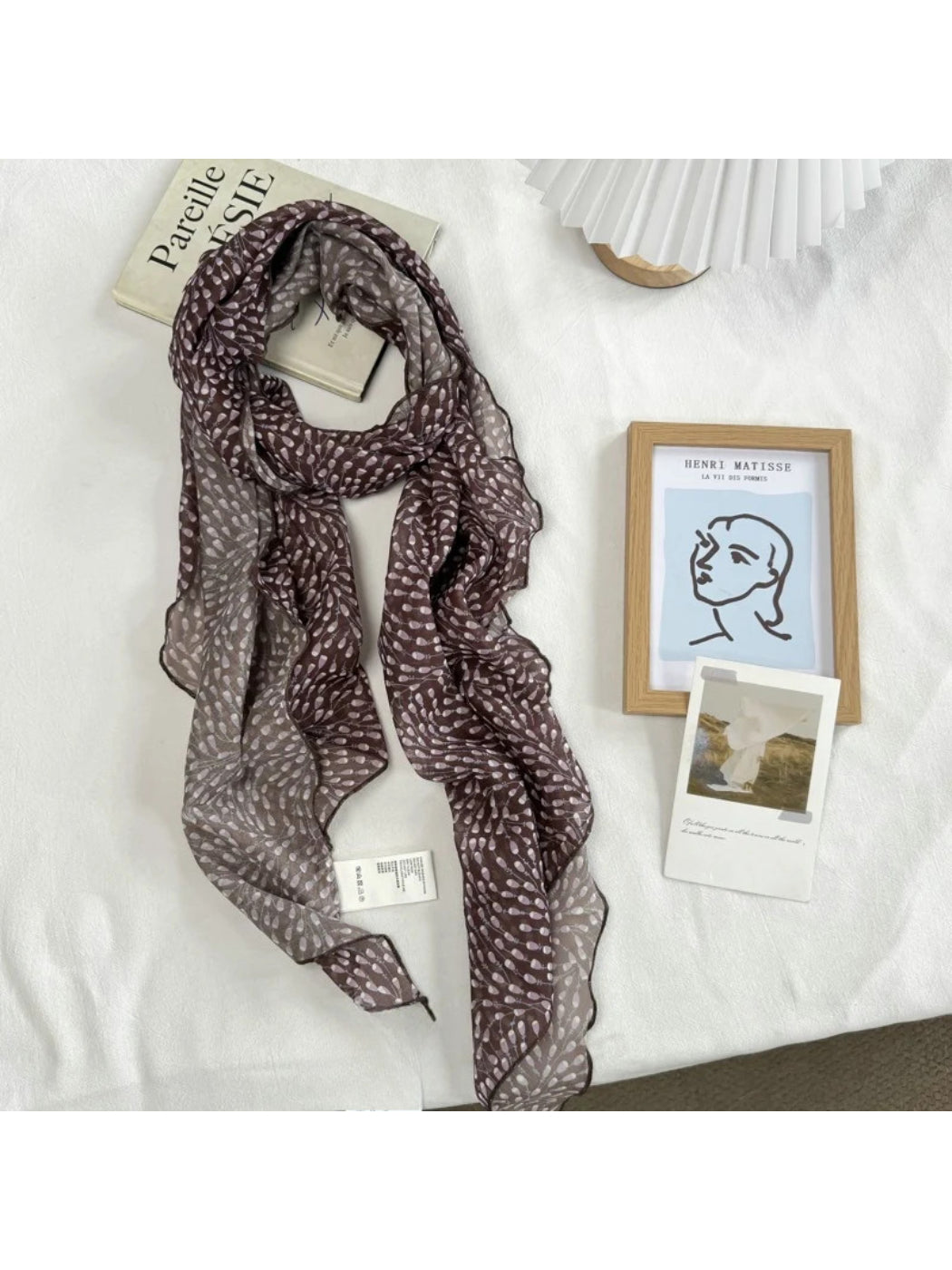 Scarvii - Leopard Print Long Rectangular Scarf