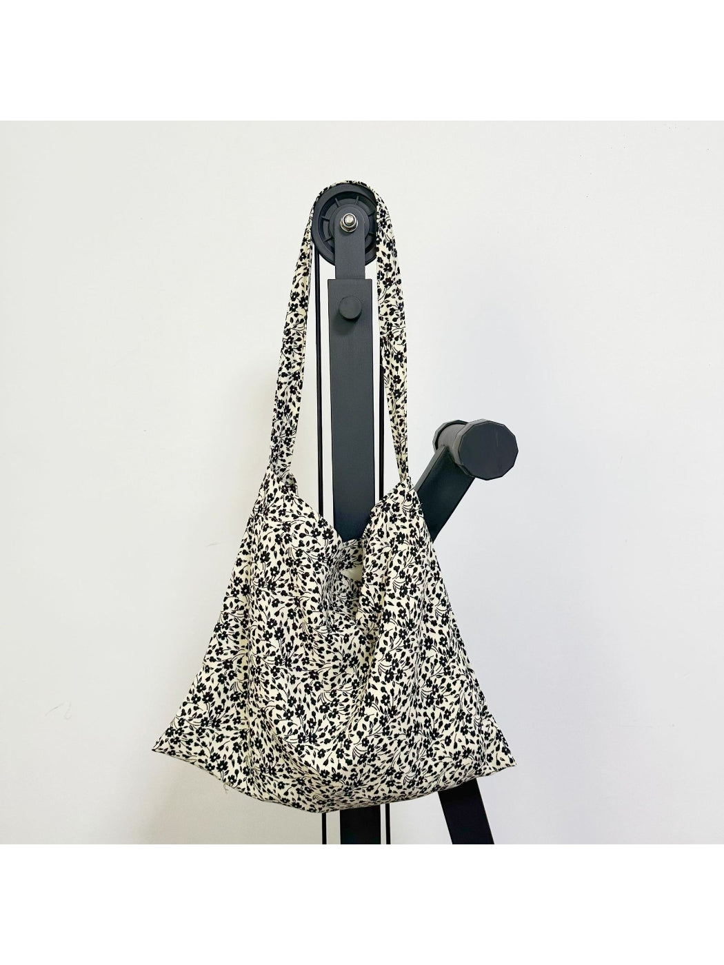 Cosbai - Soft Floral Slouchy Tote Bag