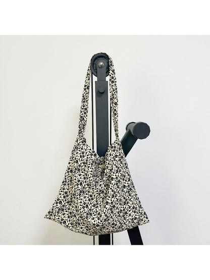 Cosbai - Soft Floral Slouchy Tote Bag