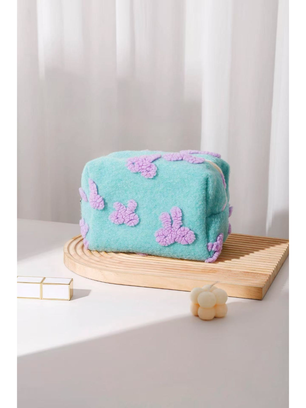 Cosbai - Teddy Bow Cosmetic Bag