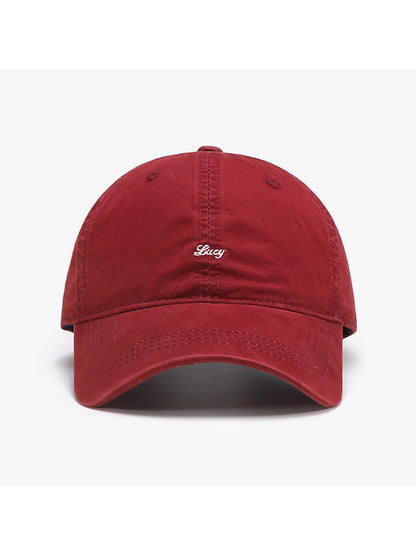 Haila - Curved Brim Round Crown Baseball Cap