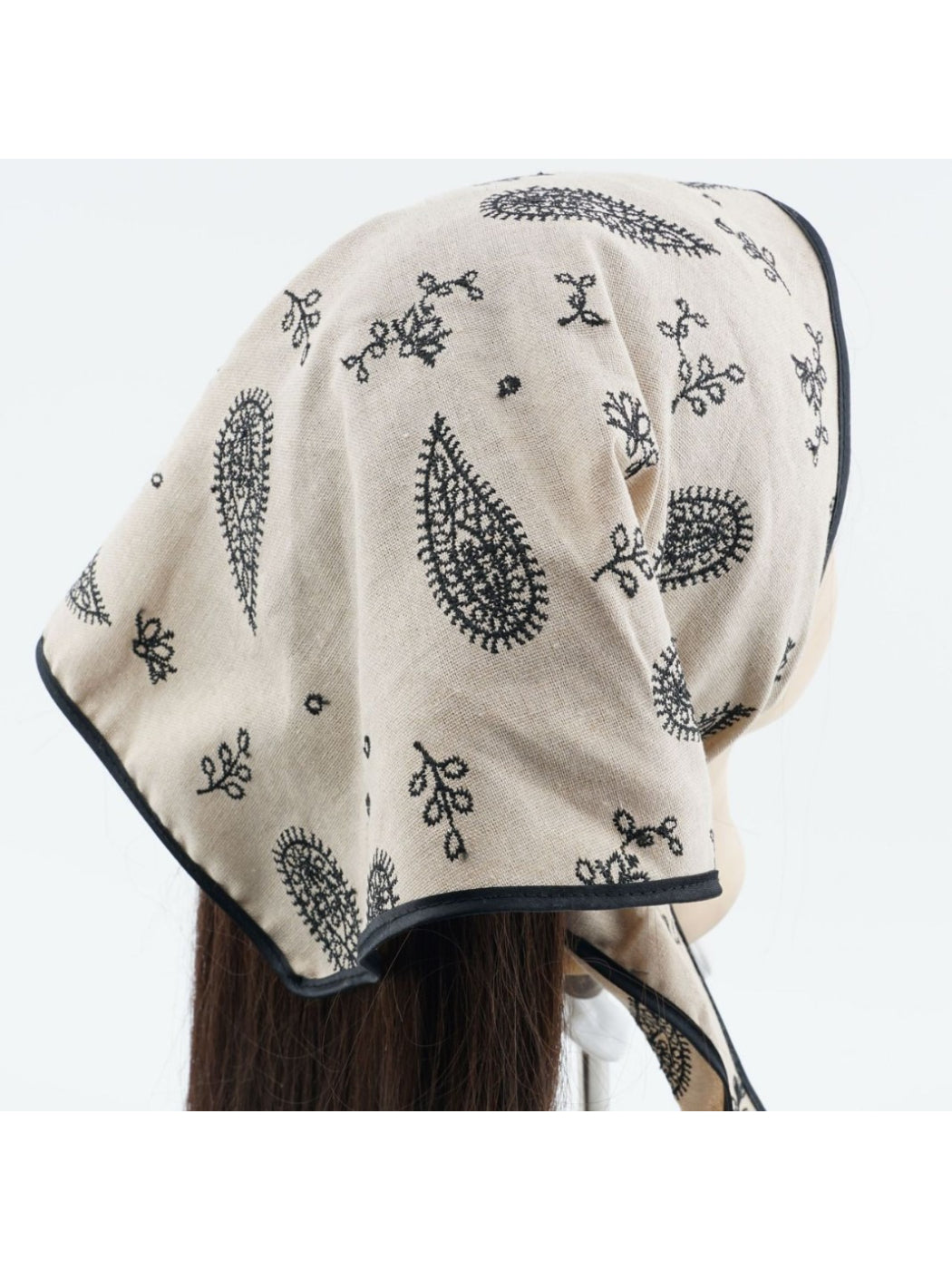 Scarvii - Paisley Teardrop Print Headscarf