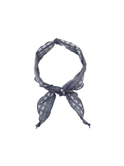 Scarvii - Floral Print Retro Style Triangle Bandana