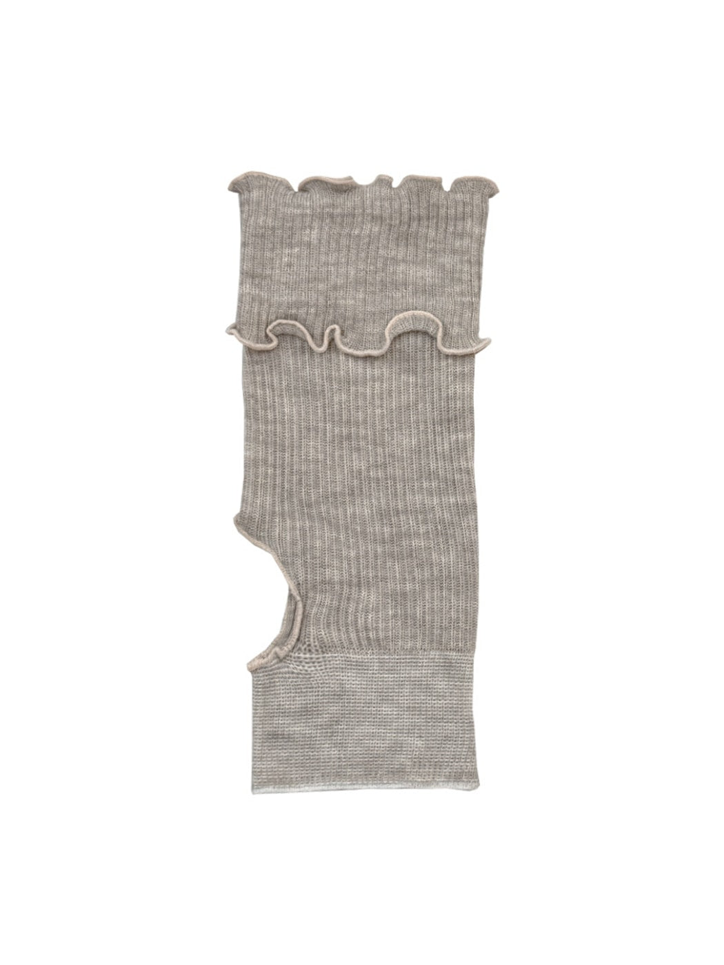 Rufia - Ruffle Edge Ribbed Crew Socks