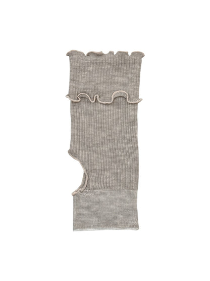 Rufia - Ruffle Edge Ribbed Crew Socks
