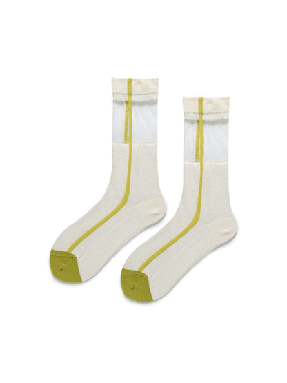Rufia - Clean Line Sheer Crew Socks