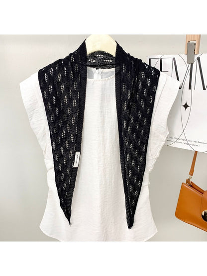 Scarvii - Sweet Style Knit Look Triangle Bandana