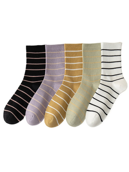 Rufia - Women's Striped Mid-Calf Socks