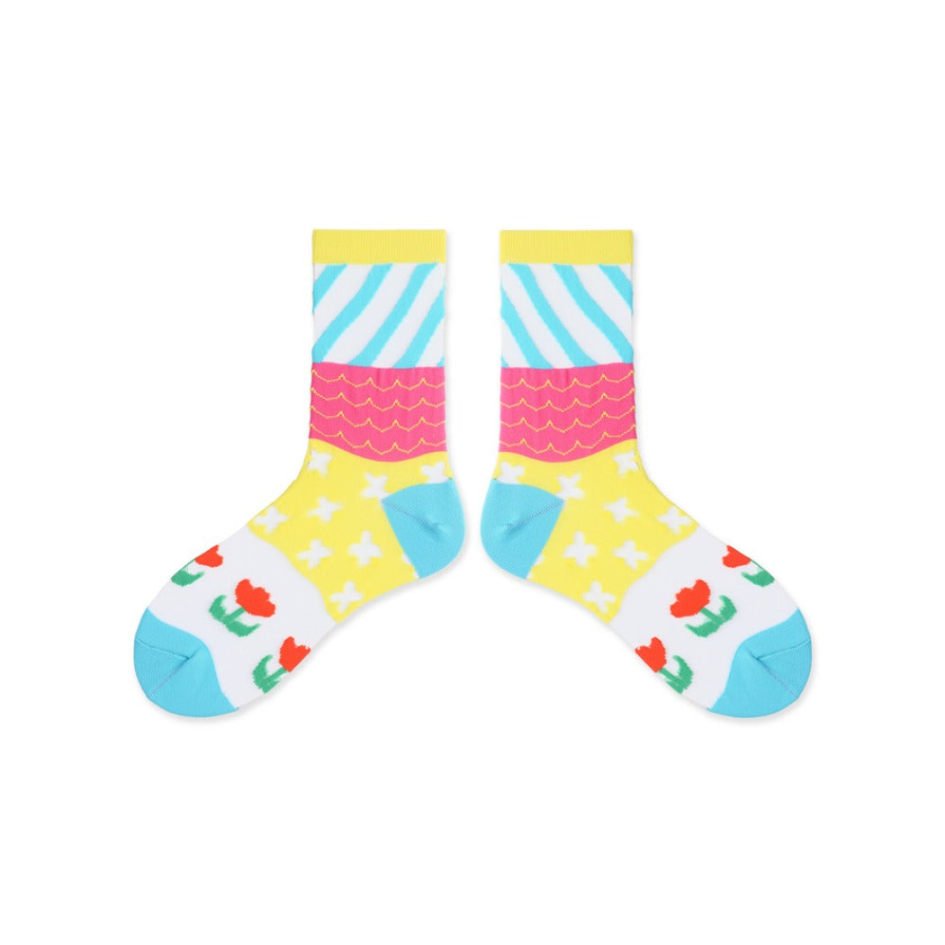 Rufia - Pastel Cartoon Socks - Breathable & Soft