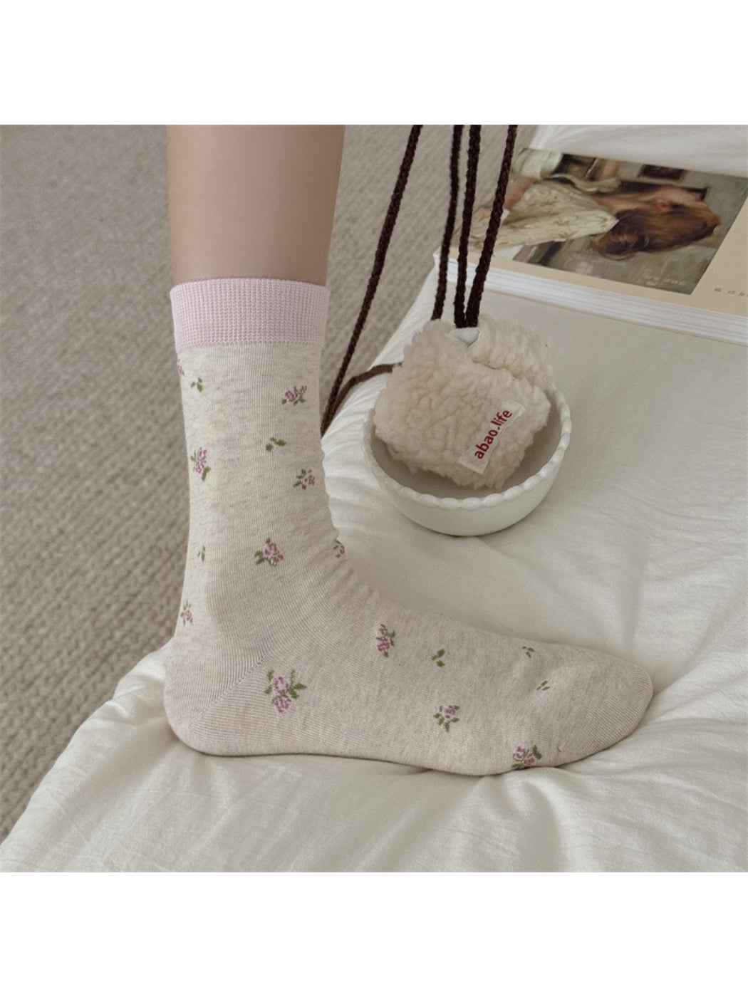Rufia - Ditsy Floral Print Everyday Crew Socks product image 1