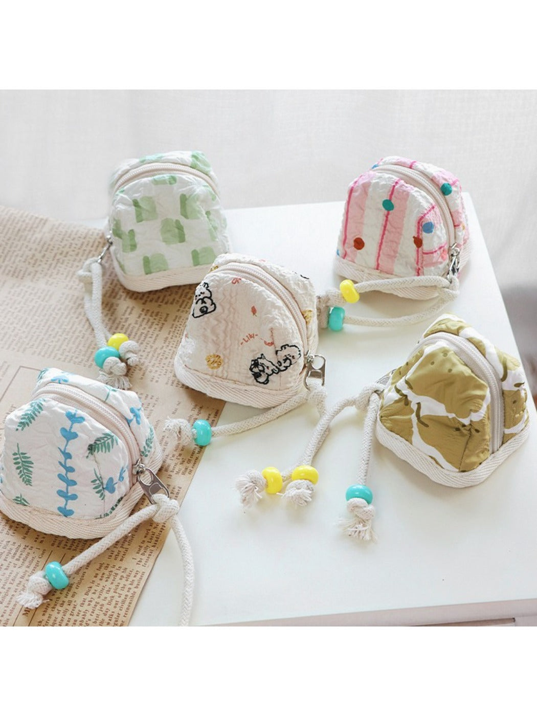 Cosbai - Cute Earphone Pouch with Cartoon Pattern