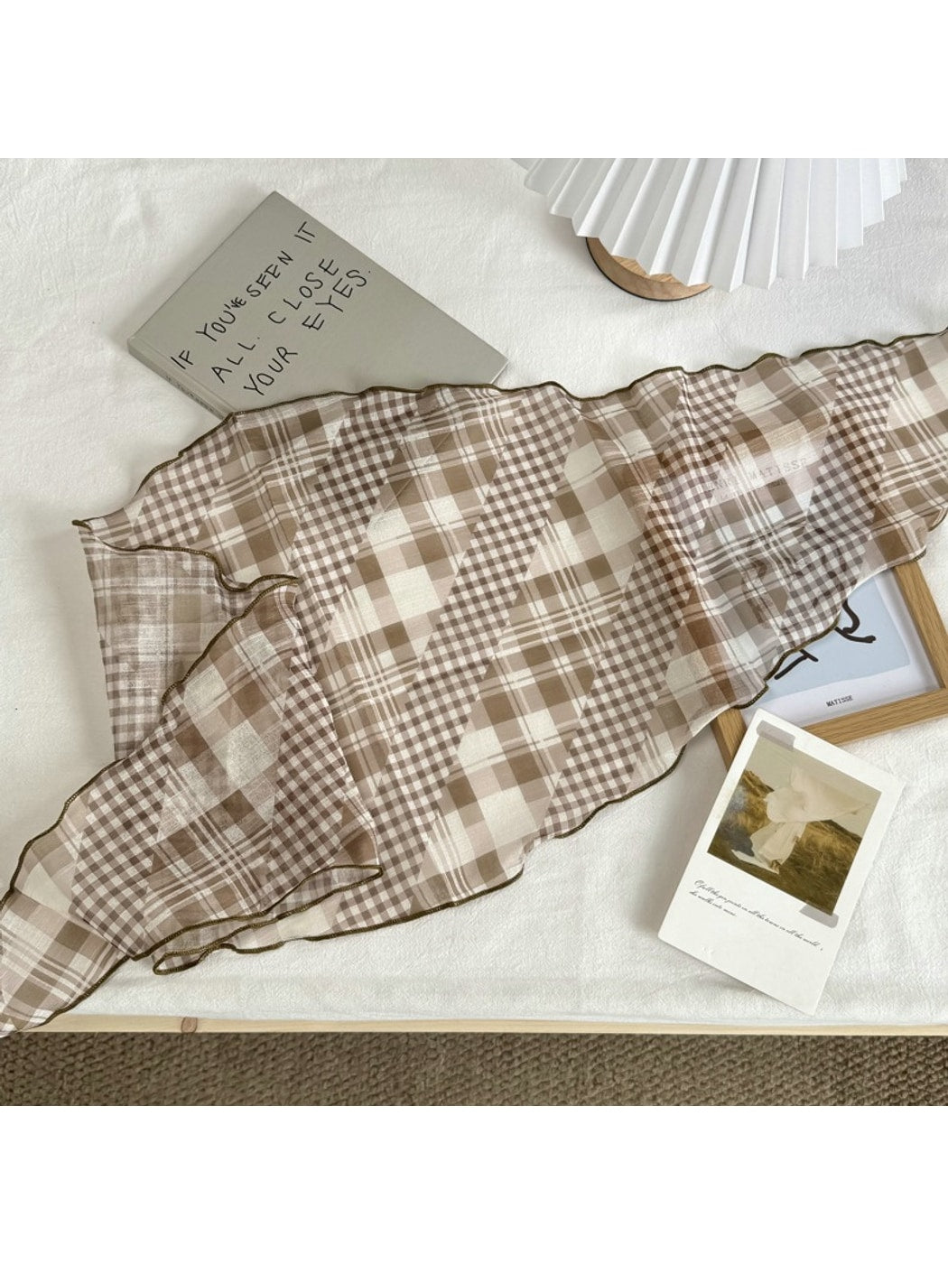 Scarvii - Simple Check Print Fashion Scarf