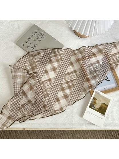 Scarvii - Simple Check Print Fashion Scarf