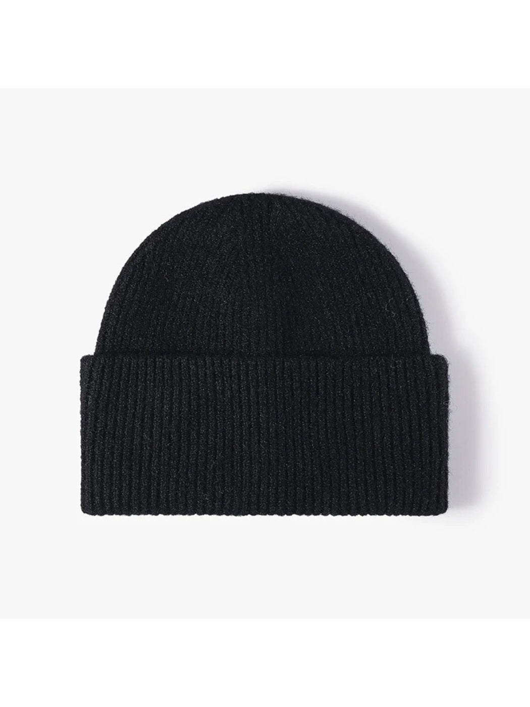 Haila - Fuzzy Ribbed Wide Cuff Knit Beanie