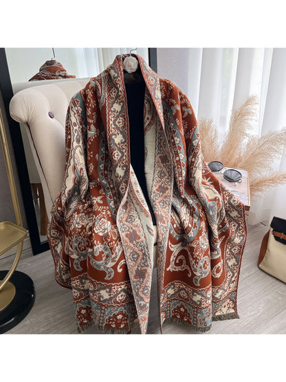 Scarvii - Reversible Paisley Print Scarf & Wrap