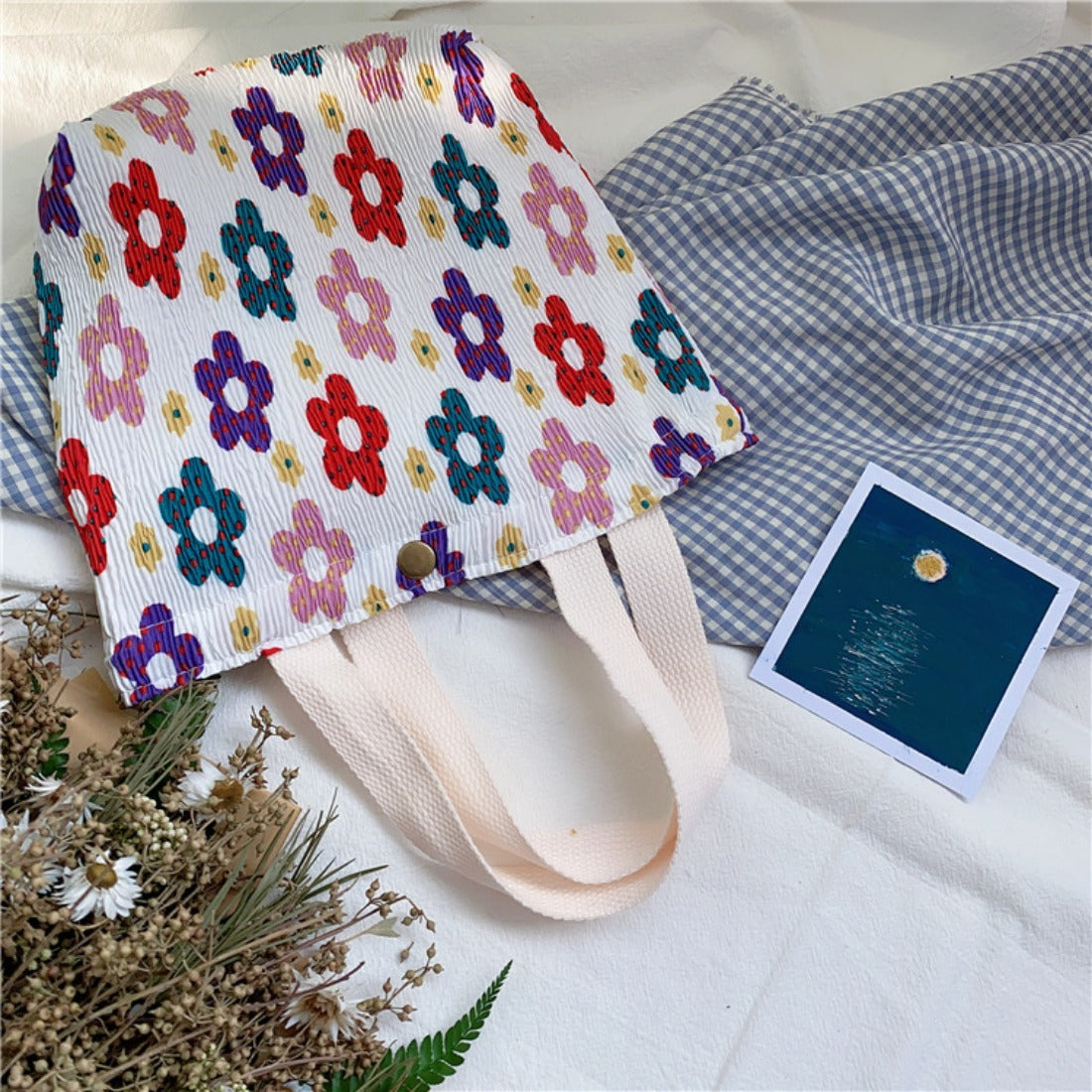 Cosbai - Cute Patterned Small Fabric Bag