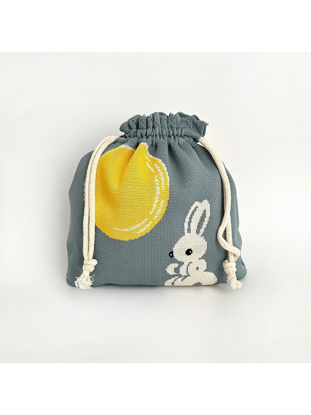 Cosbai - Rabbit Pattern Cute Drawstring Bag & Purse