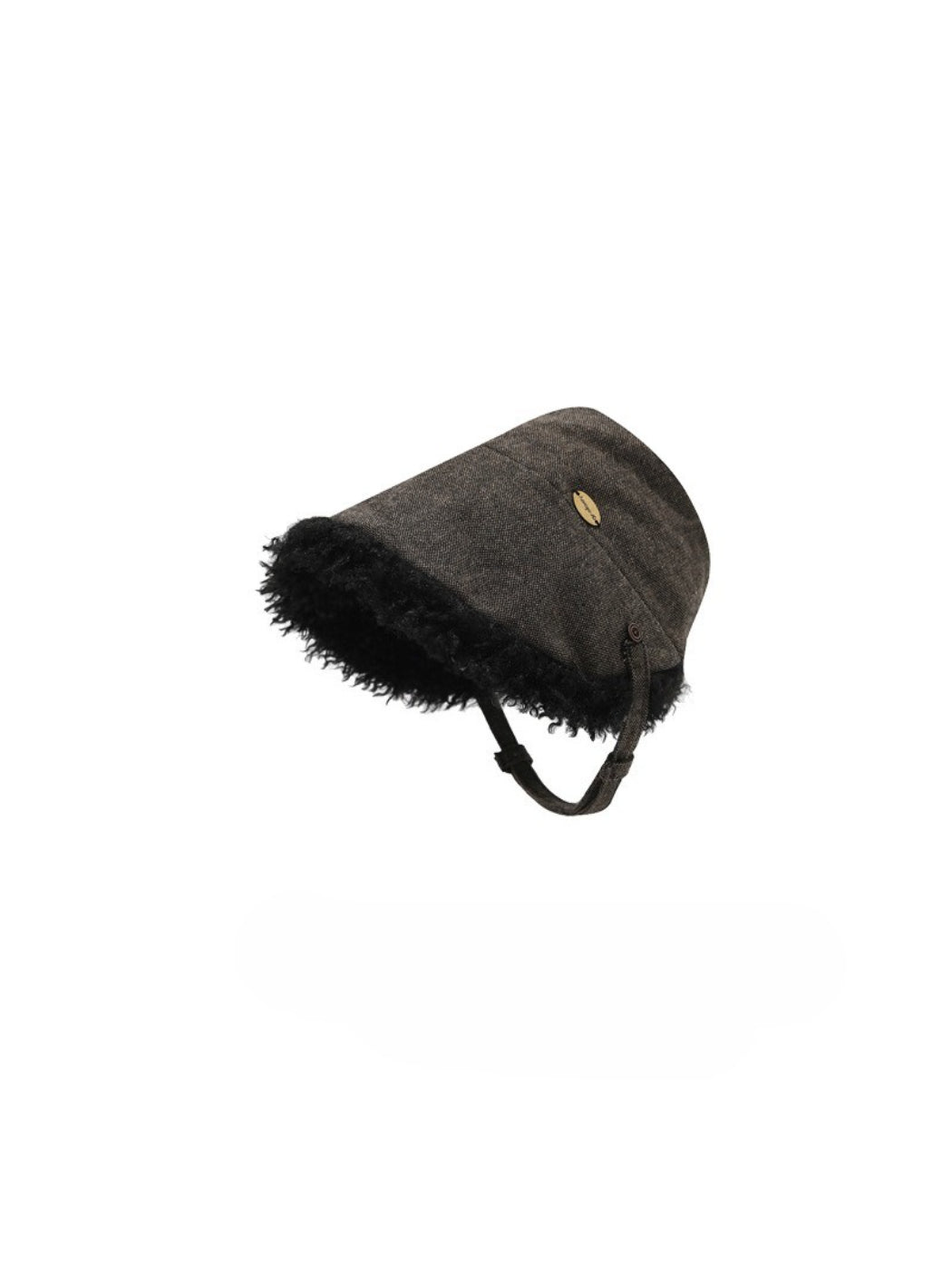 Haila - Winter Faux Fur Trim Bucket Hat
