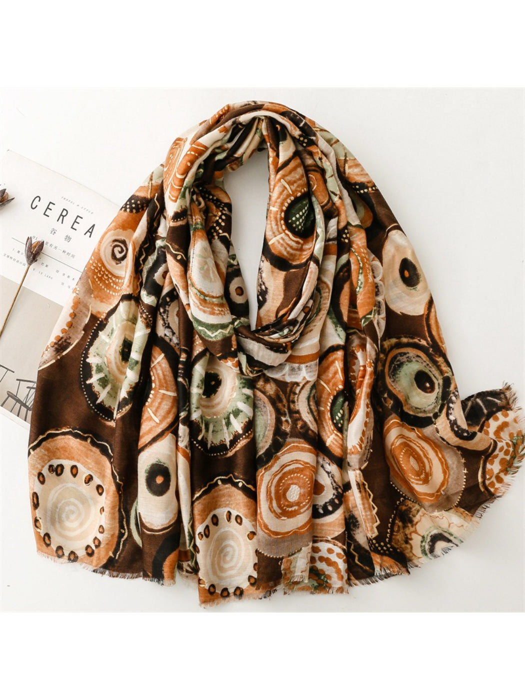 Scarvii - Soft Graphic Pattern Spring Summer Scarf