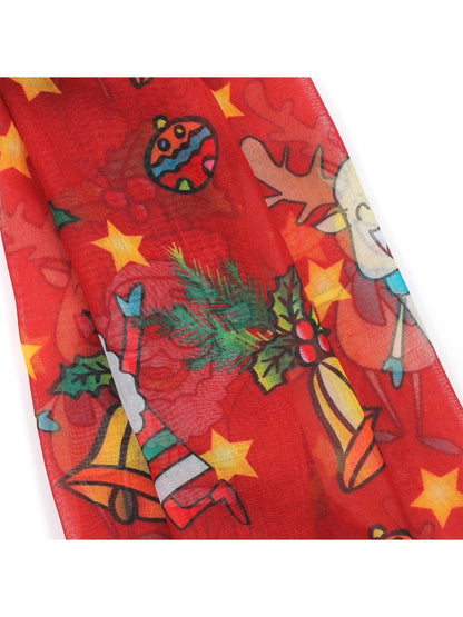 Scarvii - Christmas Reindeer Print Holiday Scarf