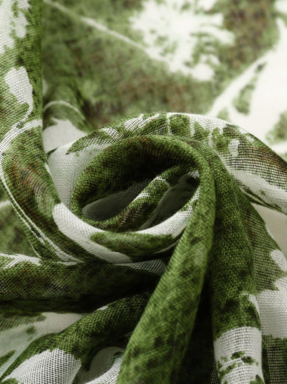 Scarvii - Vintage Floral Print Scarf - Soft & Fresh