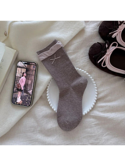 Rufia - Small Bow Detail Crew Socks