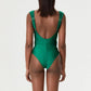 Secy - Green Sexy One-Piece Swimsuit Set