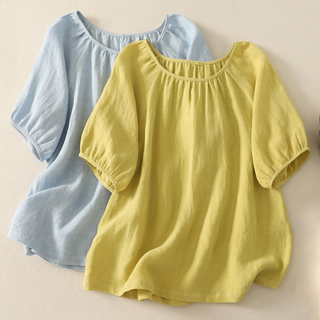 Crosa - Loose Open-Knit Blouse