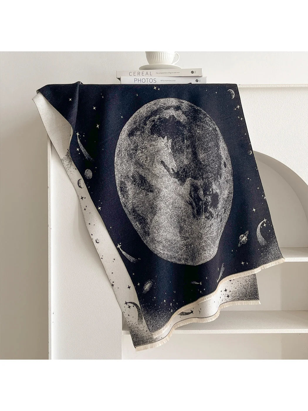 Scarvii - Fringed Celestial Scarf