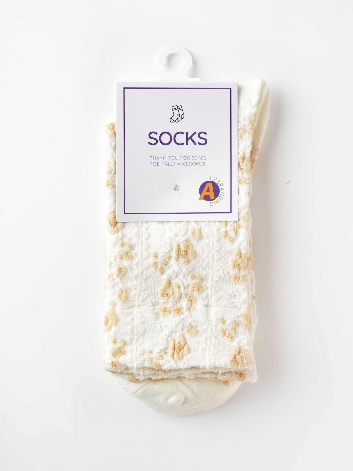 Rufia - Vintage Floral Court Style Mid-Calf Socks