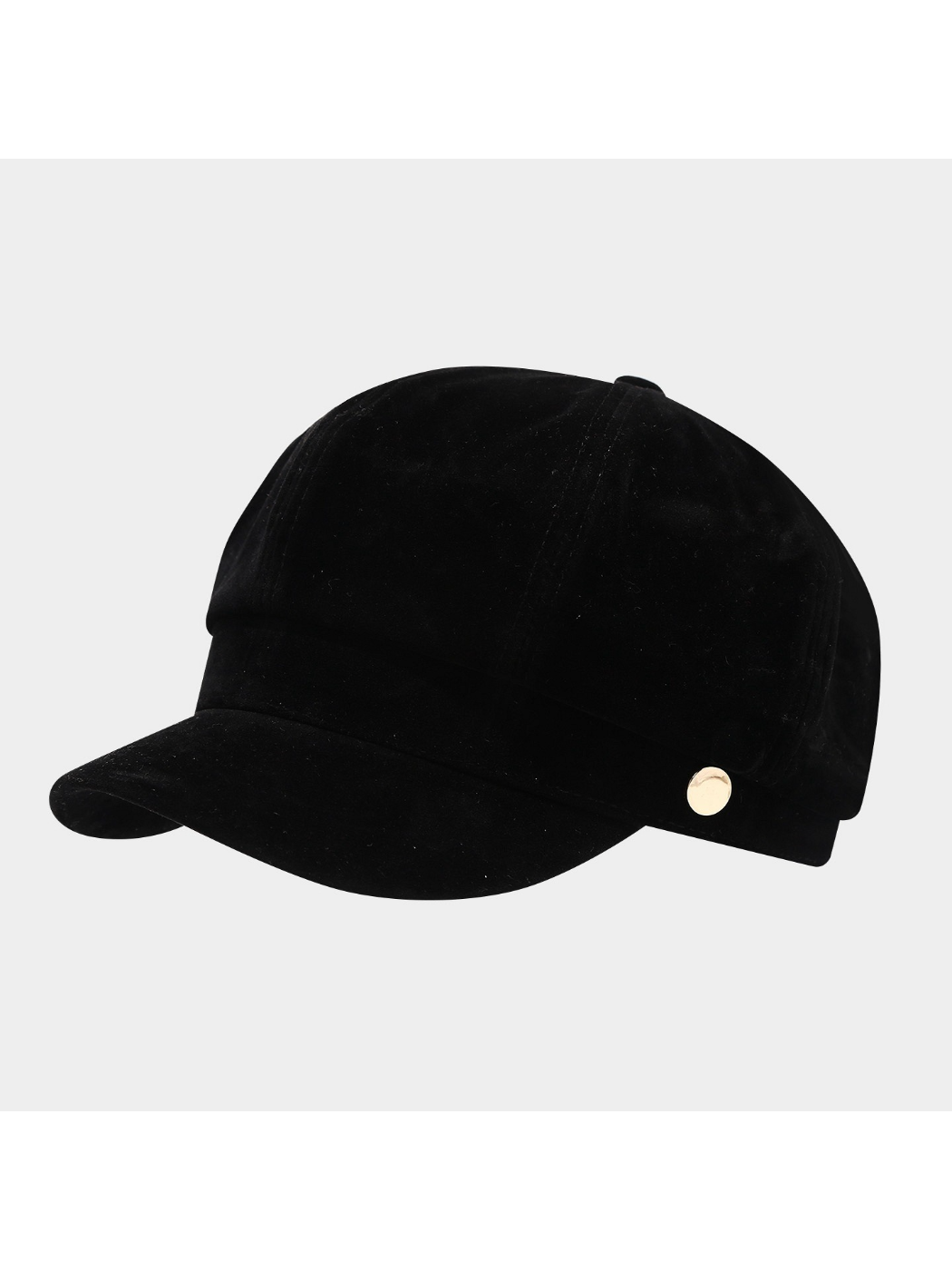 Haila - Vintage Metal Accent Newsboy Cap