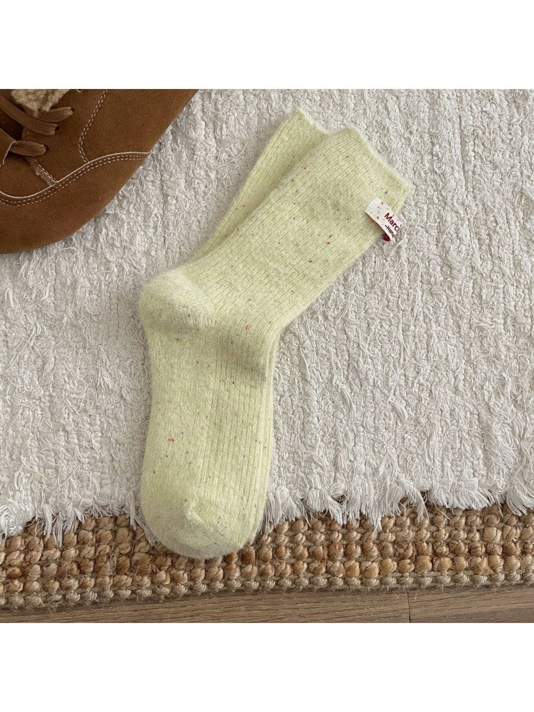 Rufia - Dreamy Pastel Solid Color Crew Socks