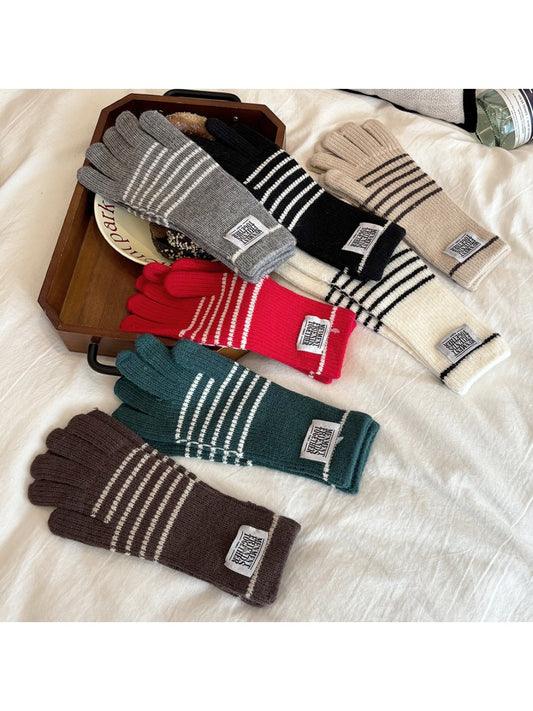 Gloving - Striped Women's Gloves with Tag