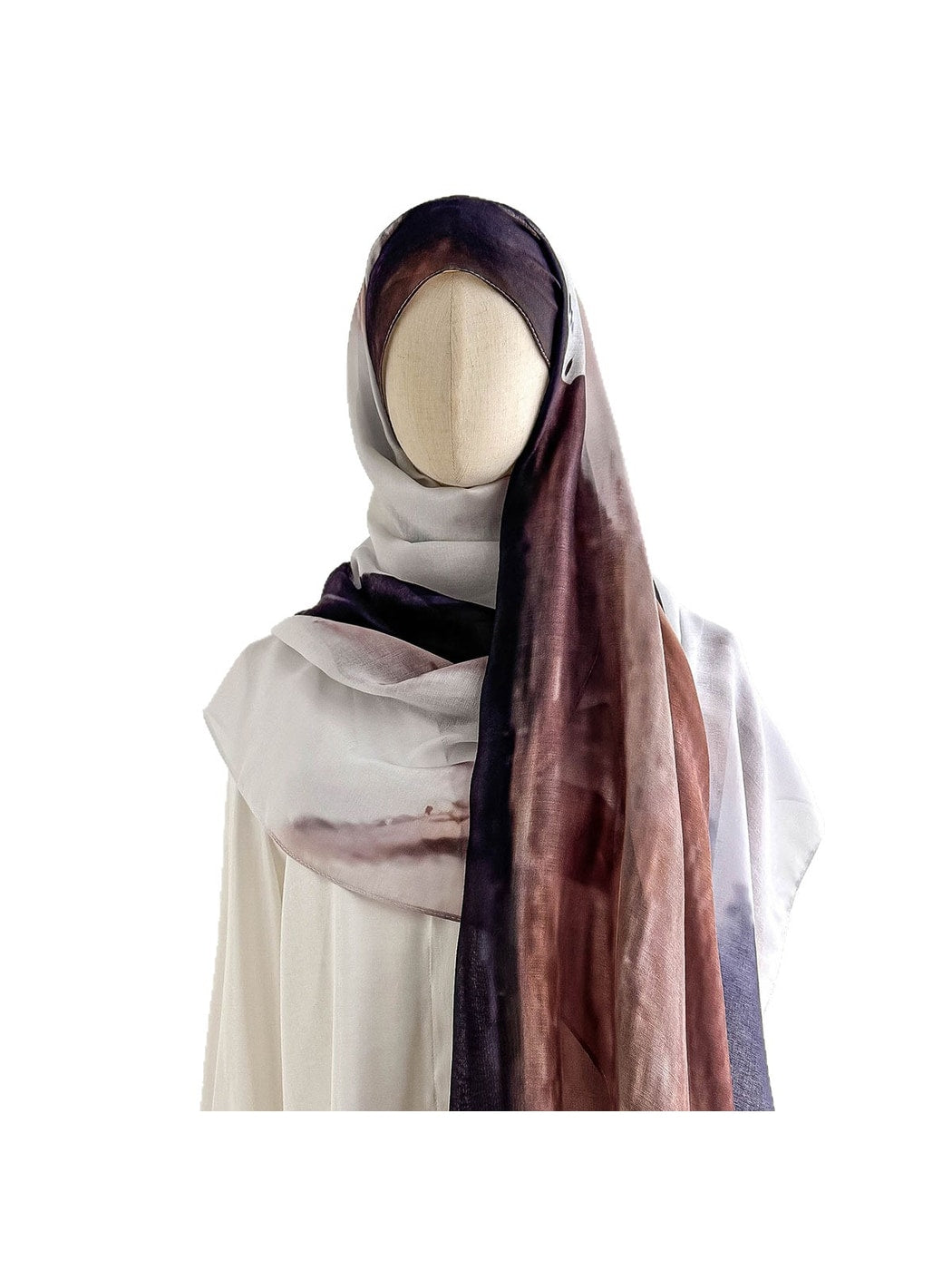 Scarvii - Deep-hued Flowing Printed Summer Wrap Scarf