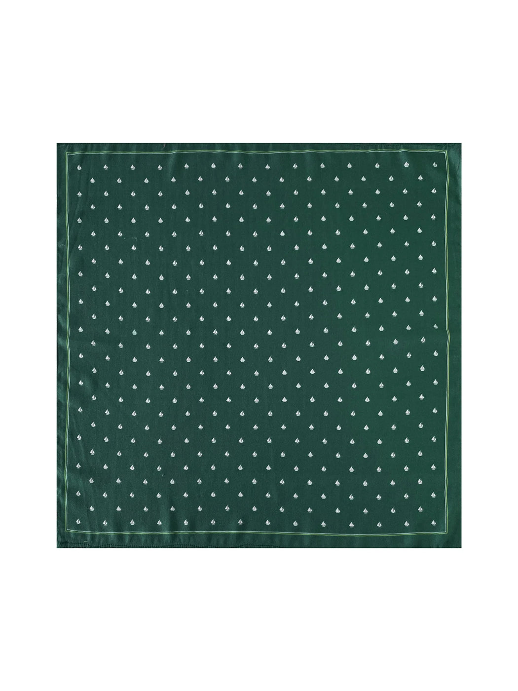 Scarvii - Navy Sailboat Print Square Scarf