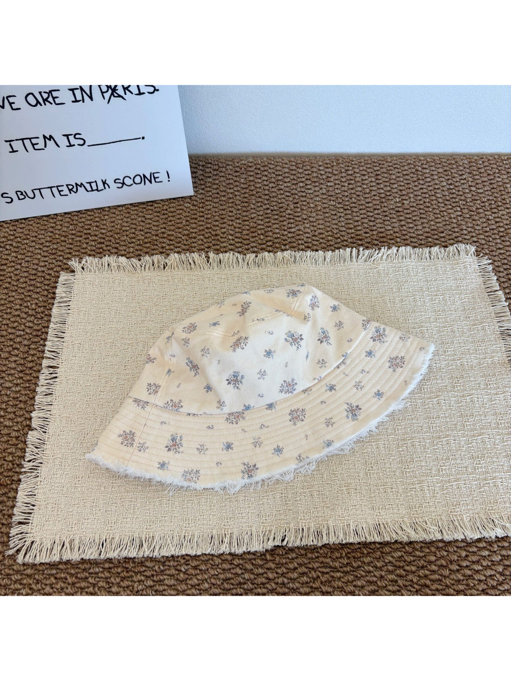 Haila Frayed Edge Summer Bucket Hat product image