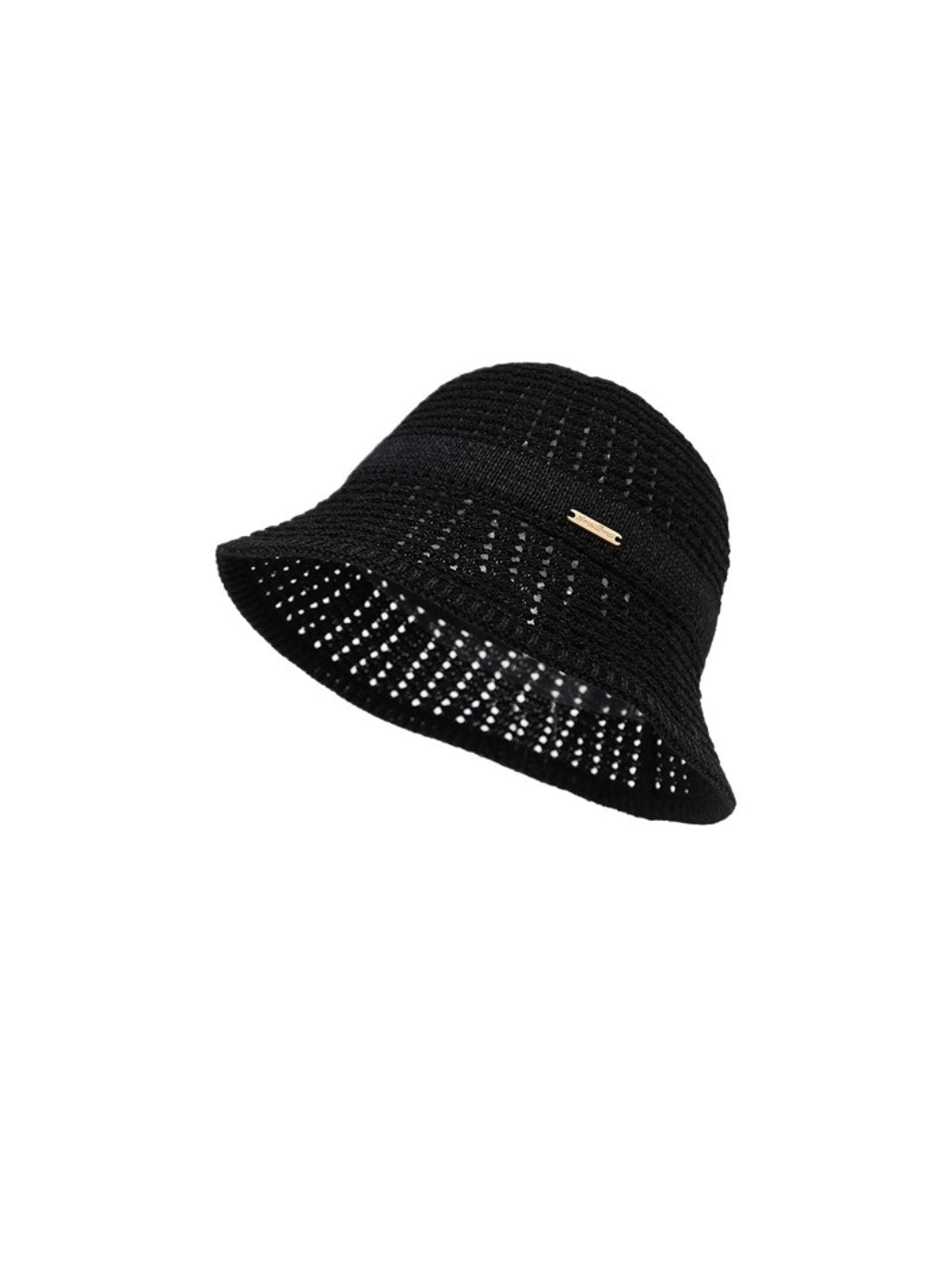 Close-up of lace detail on Haila vintage sun bucket hat in soft lighting