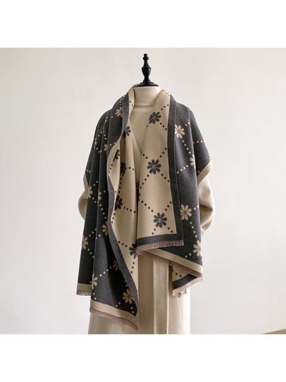Scarvii – Polka Dot Floral Scarf & Wrap