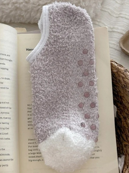 Rufia - Fuzzy Striped Low Cut Socks