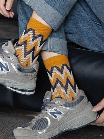 Rufia - Vintage Fashion Thick Mid-Calf Socks