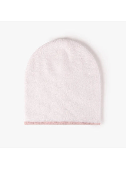 Haila - Reversible Contrast-Edge Knit Beanie