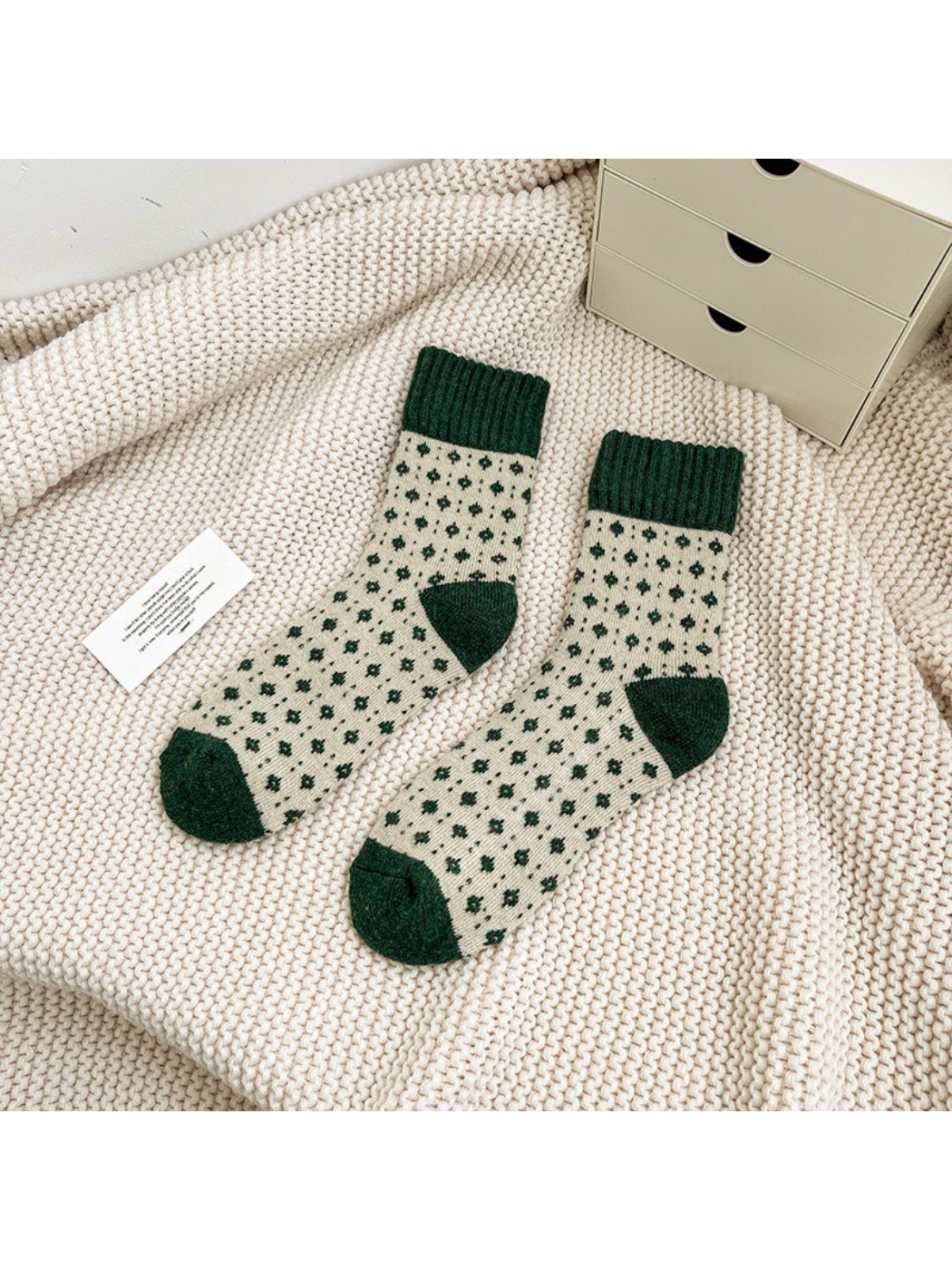Rufia - Forest Pattern Crew Socks