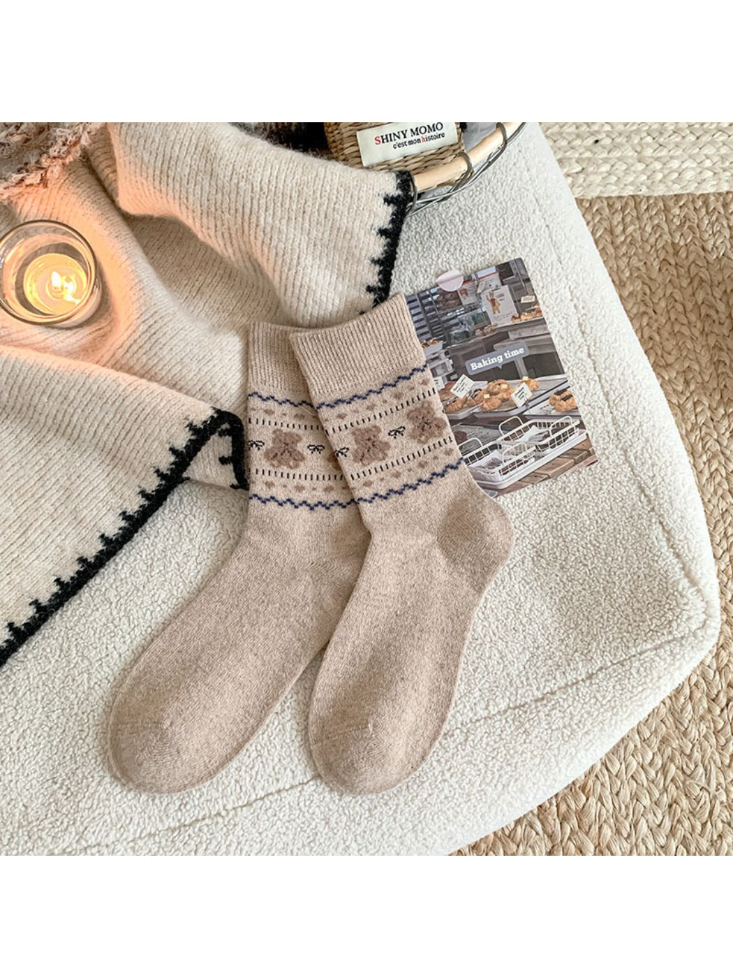 Rufia Nordic Cozy Pattern Crew Socks product image 5