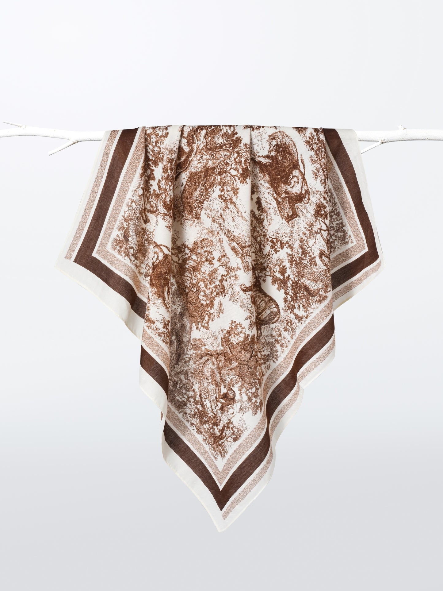 Scarvii - Retro Print Small Square Scarf