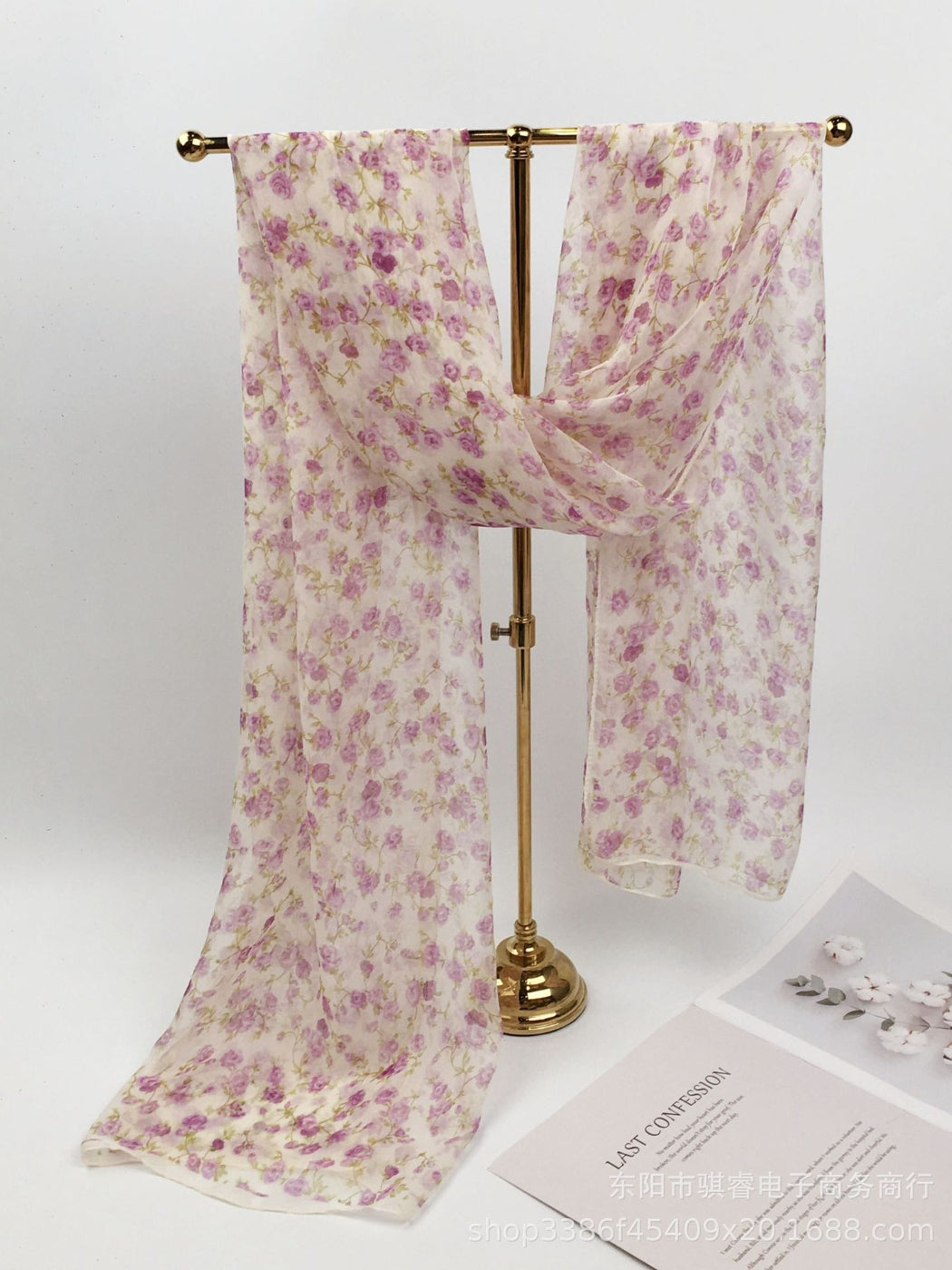 Scarvii - Floral Print Scarf & Shawl
