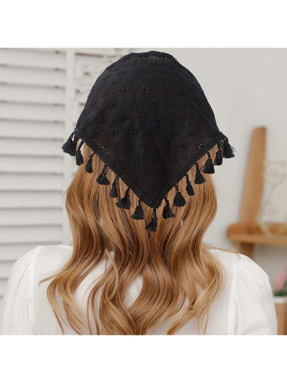 Scarvii Lace Floral Tassel Headband