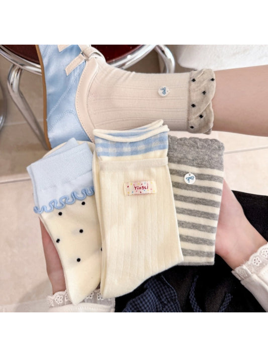 Rufia - Ruffle Cuff Cute Crew Socks product image 1