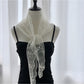 Scarvii - Sweet Lace Sheer Triangle Scarf - Feminine & Delicate