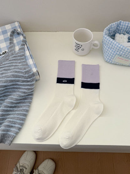 Rufia - Casual Colourblock Knit Socks product image 8